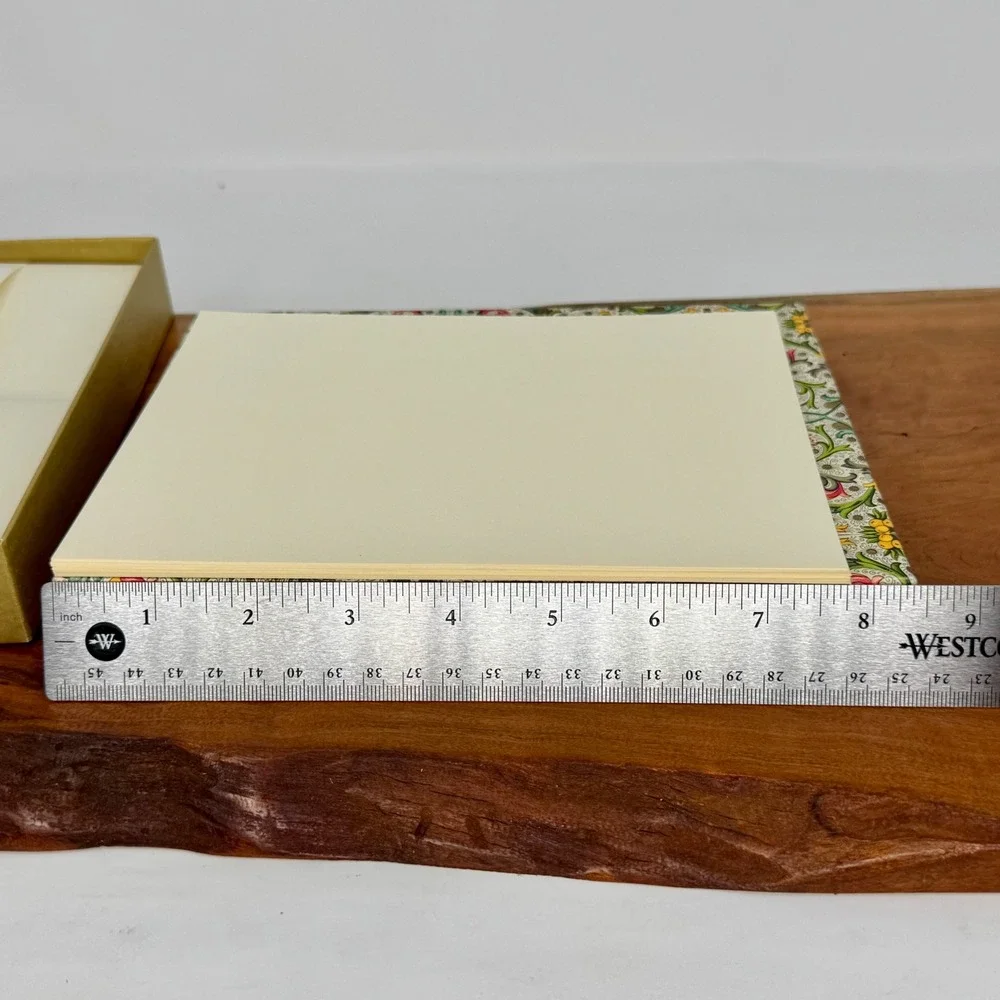 Crane & Co Stationery Set of 15 Florentine Floral Lined Envelopes 100% Cotton